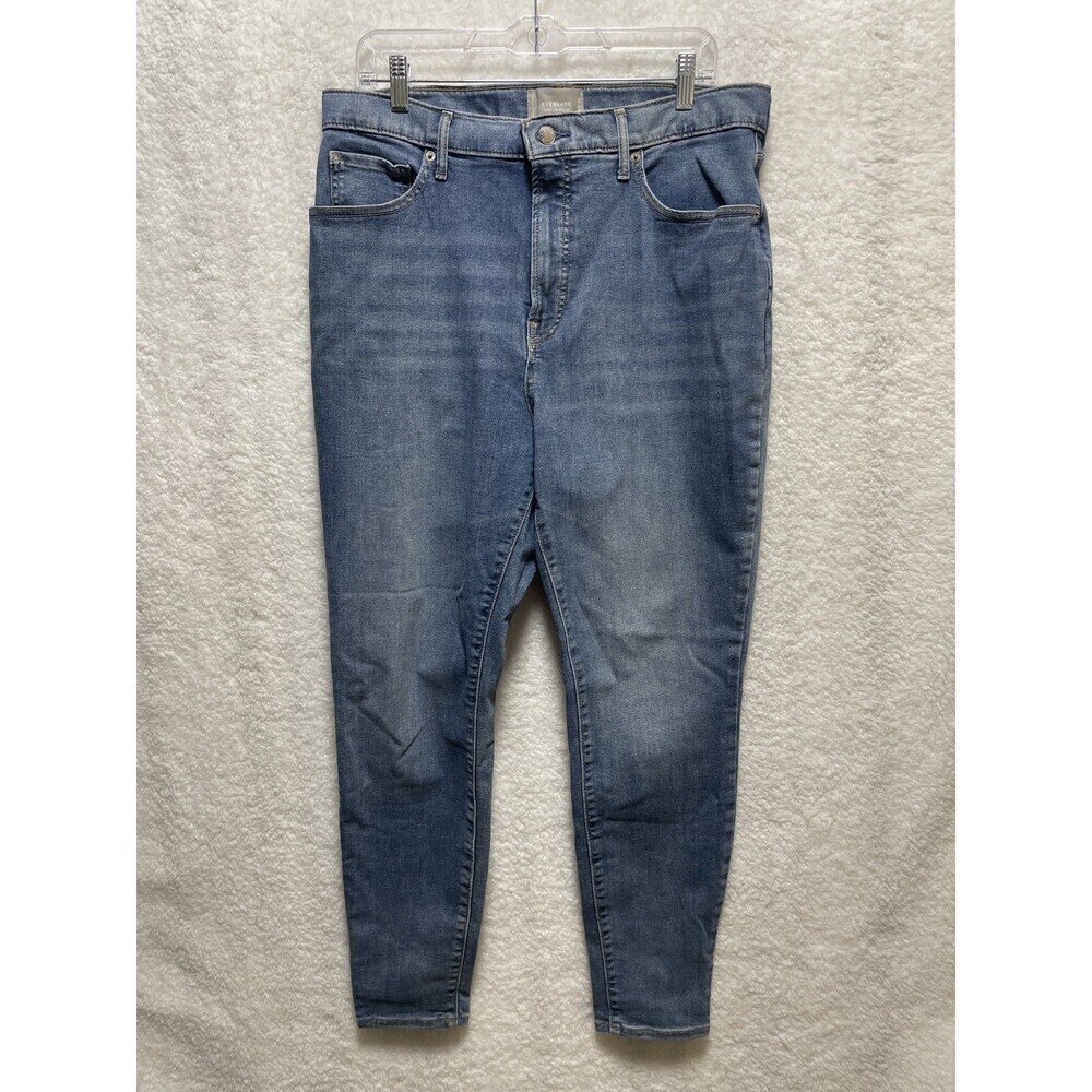Everlane The Way High Skinny Jeans Women's Size 34 Medium Wash Stretch Classic